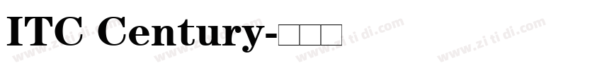 ITC Century字体转换